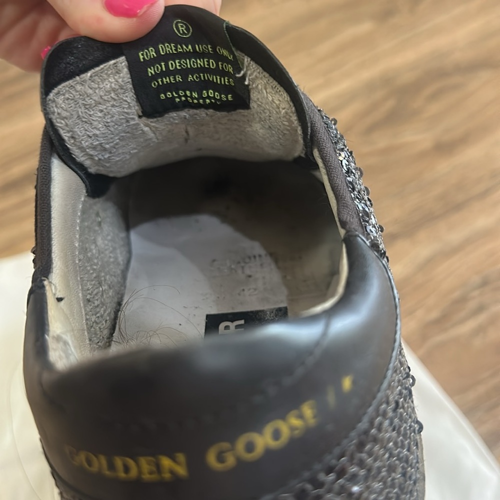 Golden Goose Black Sneakers for men size 42 with sequins - Picture 6 of 6